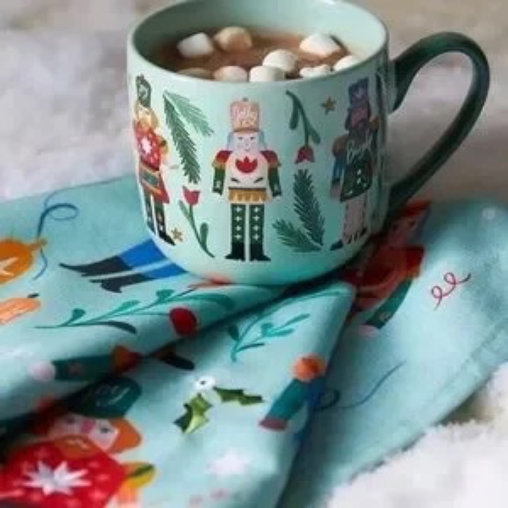 NWT Anthropologie Nutcracker Christmas Kitchen Towel - Picture 2 of 3